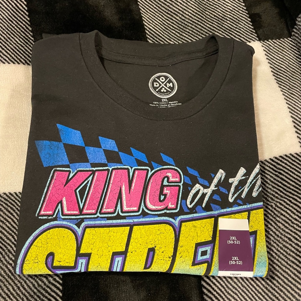 Big Men’s King of the Streets Graphic Tee with Short Sleeves, Size 2XL